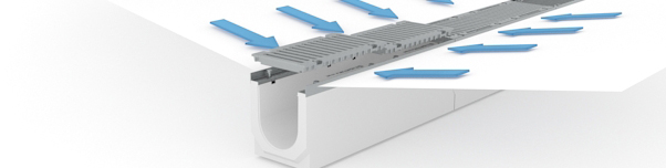 Усиленный линейный водоотвод Линейный водоотвод усиленной серии